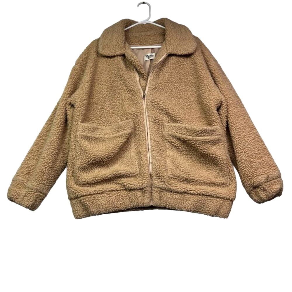 Show Me Your Mumu Sweater Jacket XS Cordelia Teddy Fleece Long Sleeve